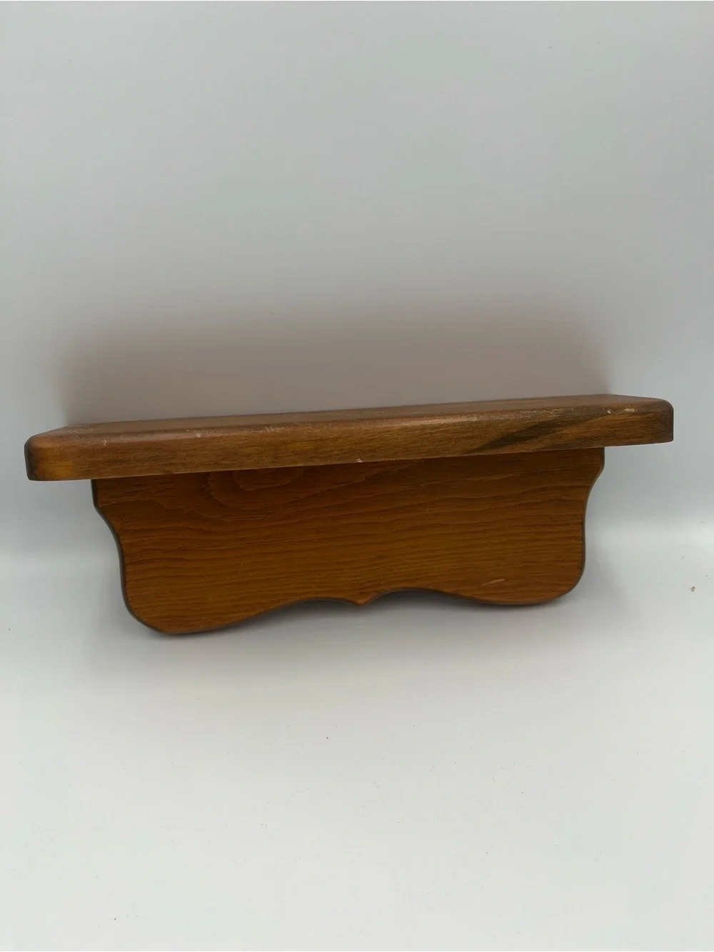 Vintage Solid Wood Wall Display Shelf 11” Cottage Core Farm Rustic READ